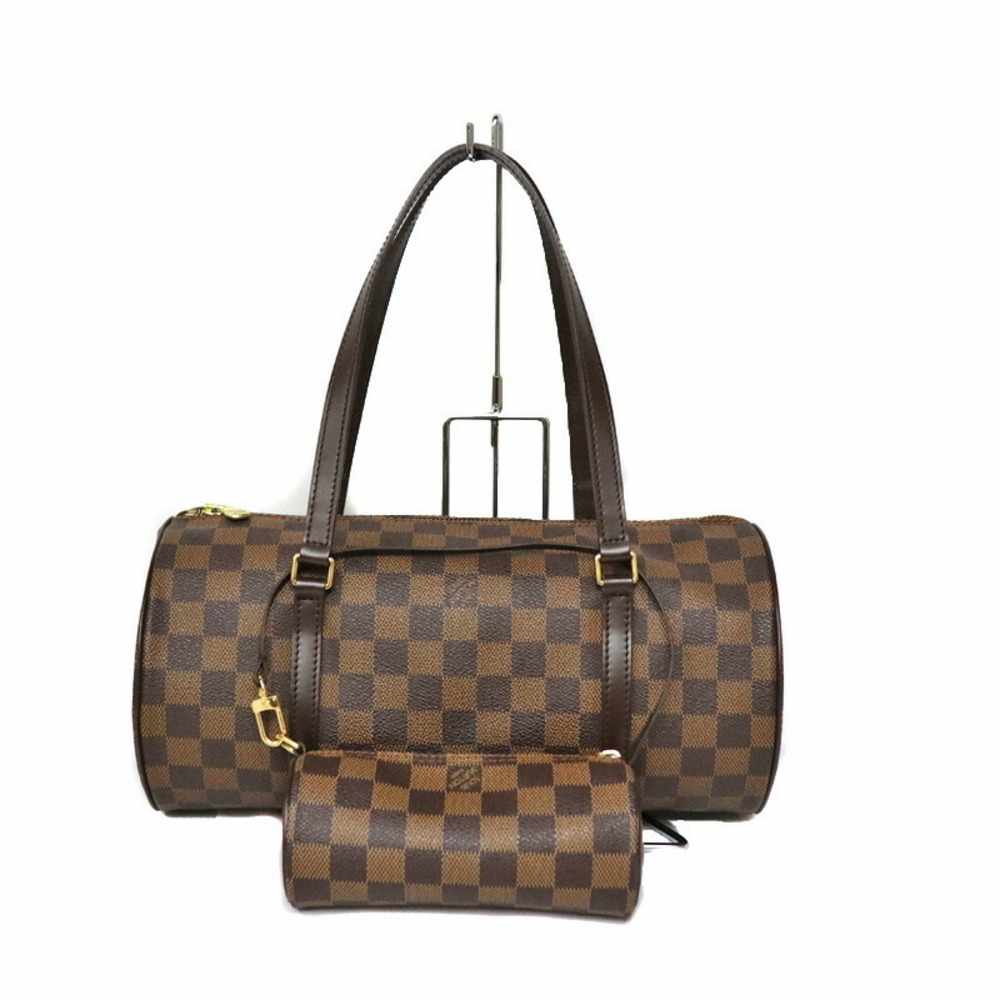 Louis Vuitton Papillon Monogram Shoulder Bag Brown
